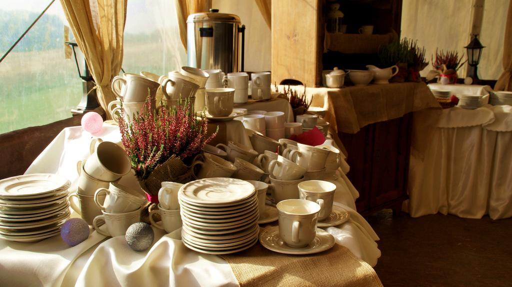 Dwor Na Wichrowym Wzgorzu Bed and Breakfast Przybysławice Buitenkant foto